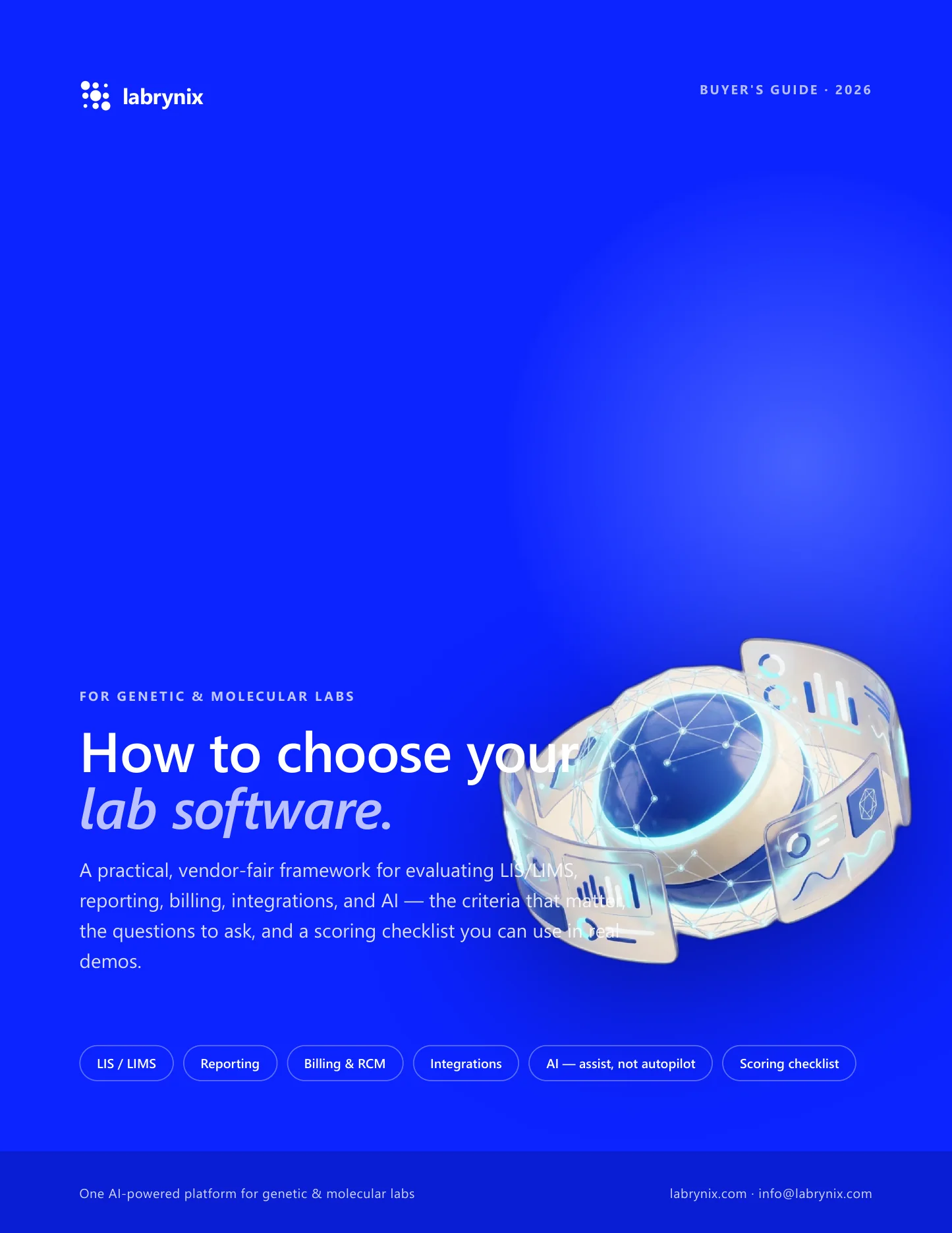The Genetic & Molecular Lab Software Buyer's Guide — cover