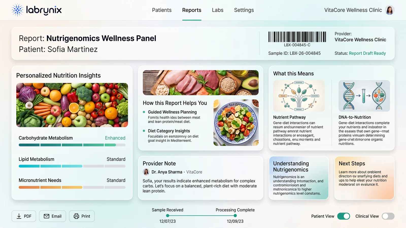 Labrynix patient portal