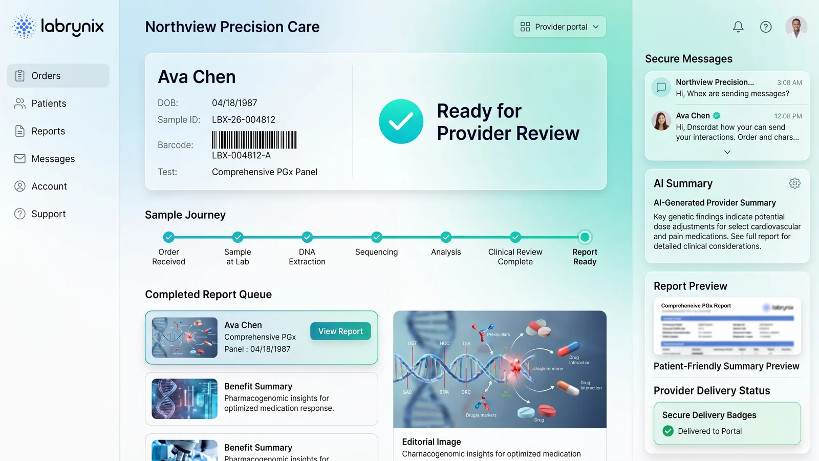 Labrynix provider portal